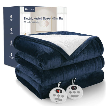 Kingsize soft heated blanket